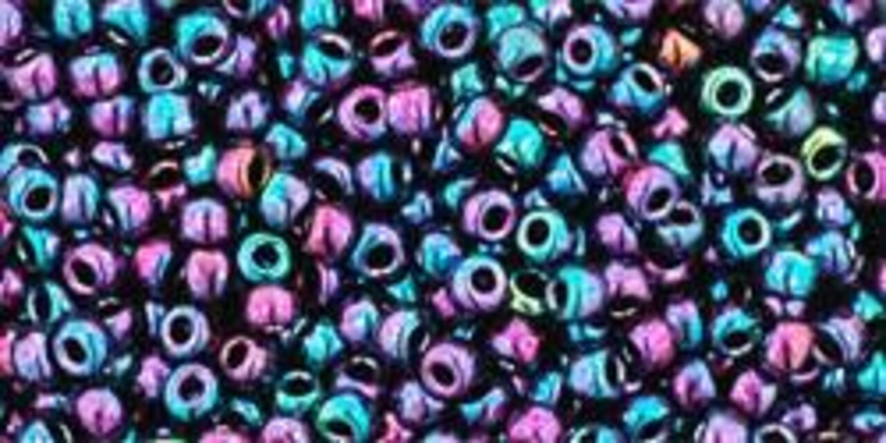 Toho 11/0 Round Japanese Seed Bead, TR11-505, High Metallic Dragonfly